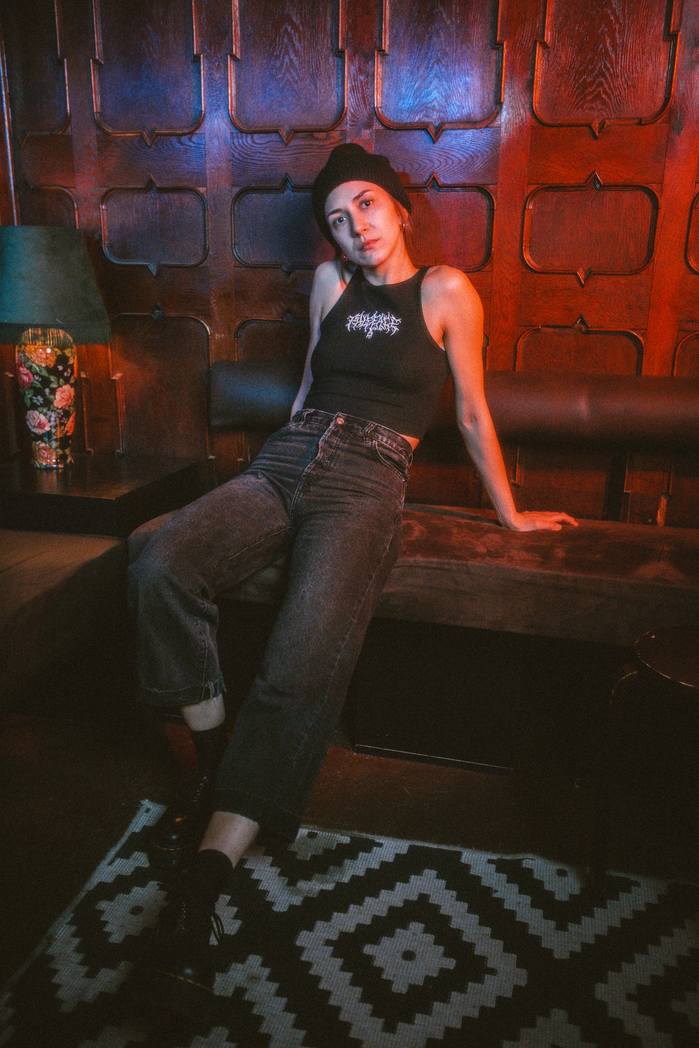 Girls Ribbed Paleface Swiss Crop Top