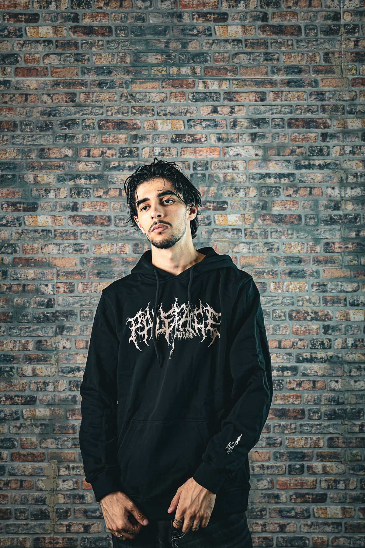 Paleface Swiss Discharged Black Premium Hoodie
