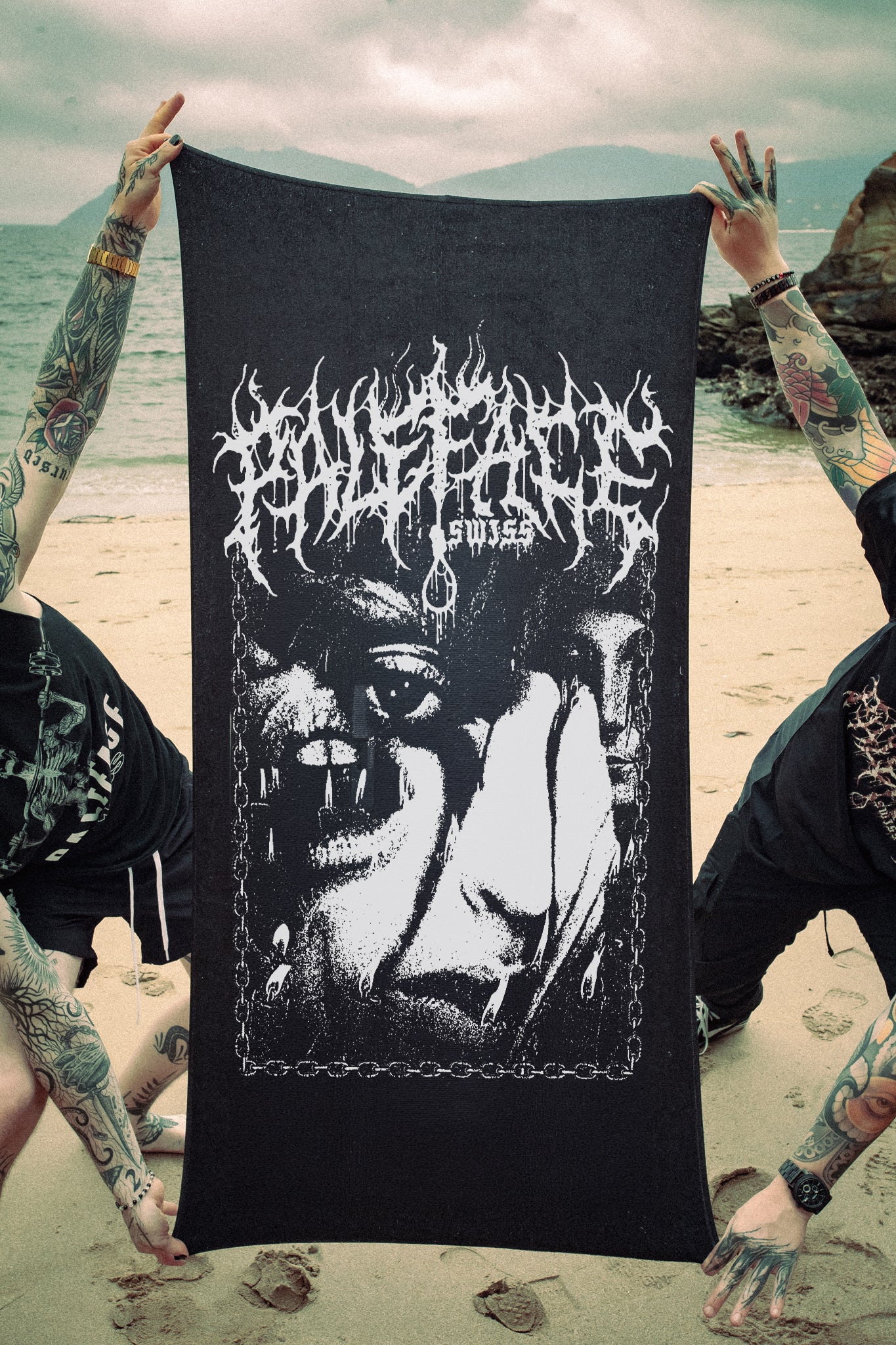 "Chained Face" - Beach Towel - Pre-Order
