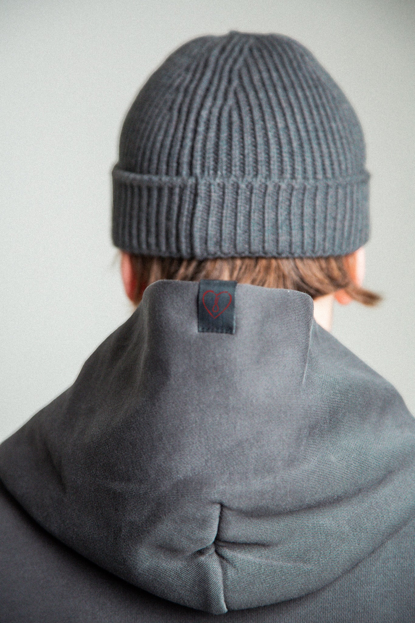 PUFFED BLACK ON BLACK FADED HOODIE