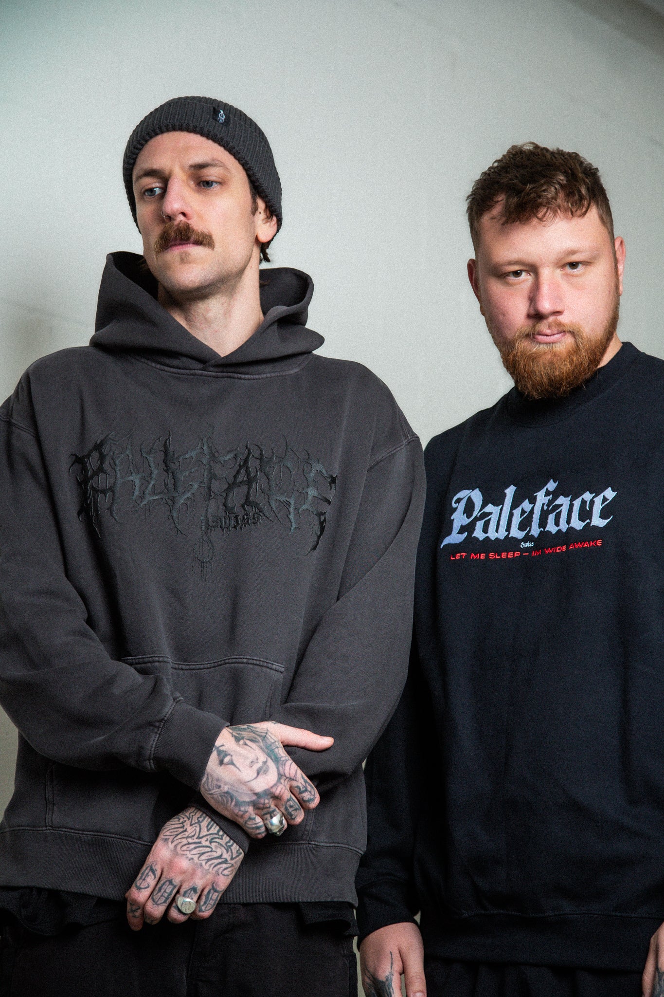 PUFFED BLACK ON BLACK FADED HOODIE