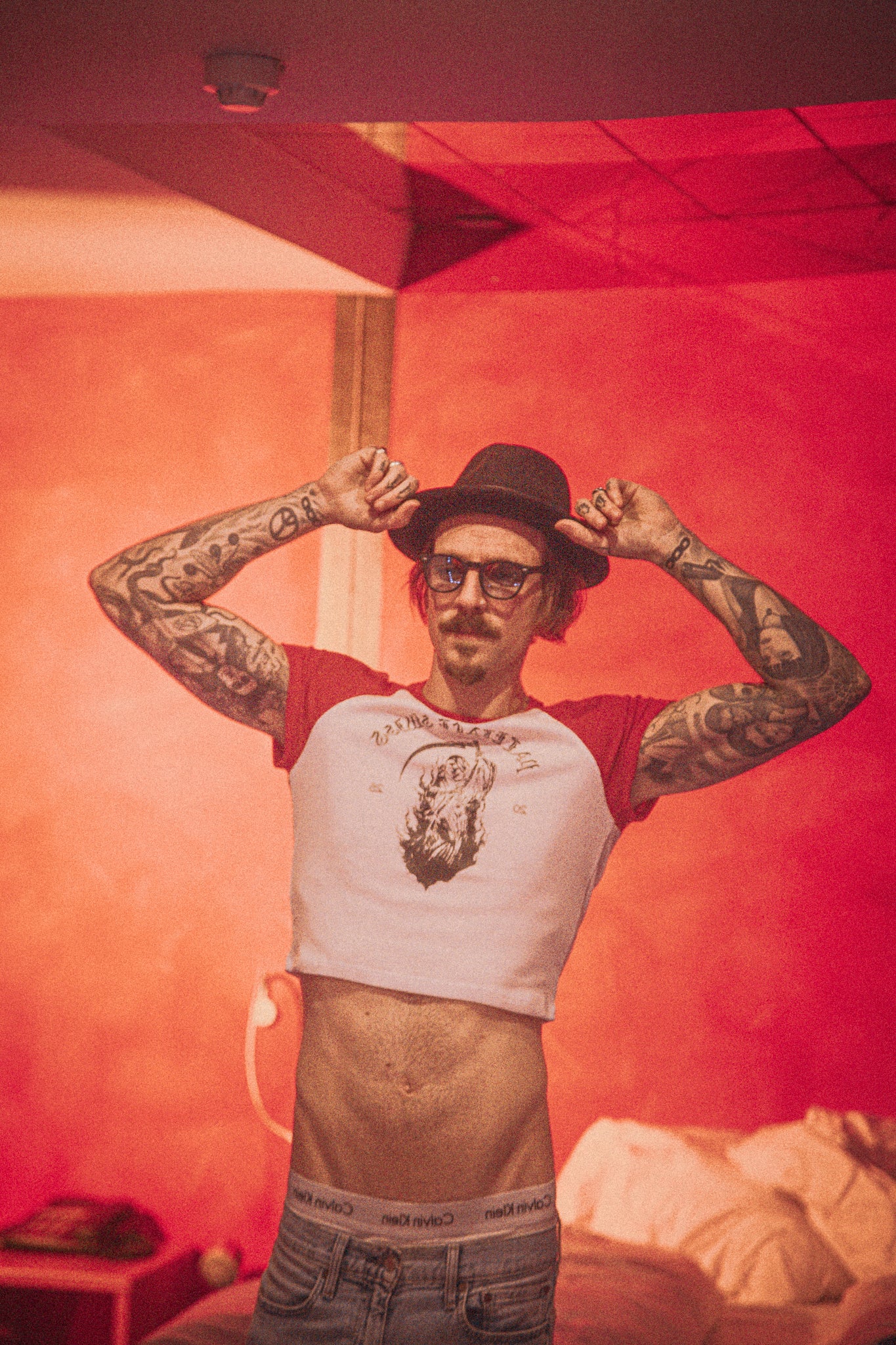 "Let Me Sleep Reaper" – Baseball Crop Top *Pre-Order