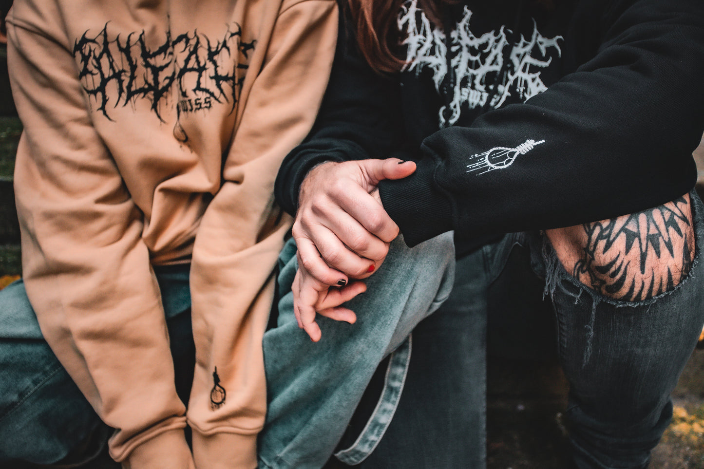 Paleface Swiss Discharged Black Premium Hoodie
