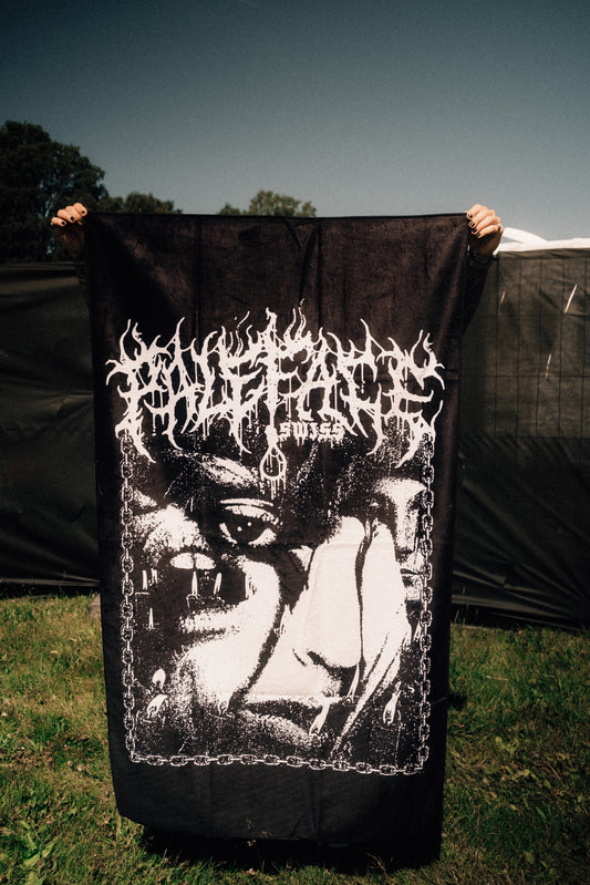 "Chained Face" - Beach Towel