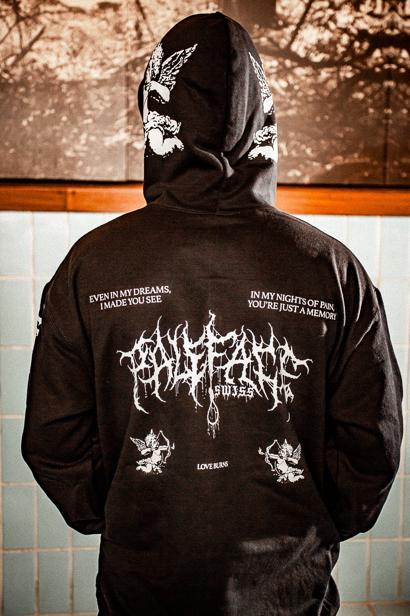 VALENTINES LOVE BURNS EROS HOODIE